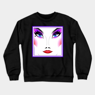 ELVIRA: MAKEUP POP ART Crewneck Sweatshirt